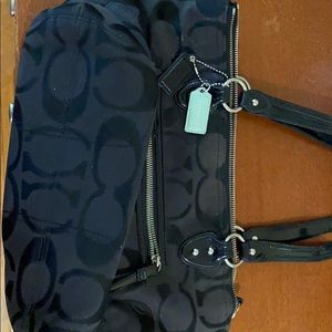 Black coach purse